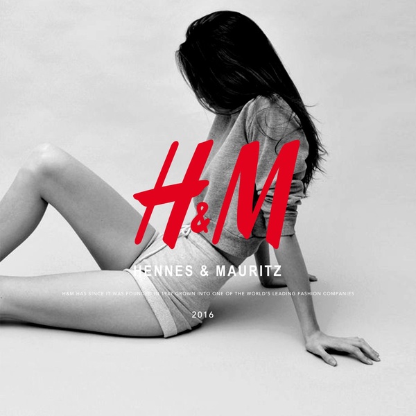 A high-contrast advertisement for loungewear that uses a bold logo overlay against a monochromatic lifestyle shot to emphasize brand identity.